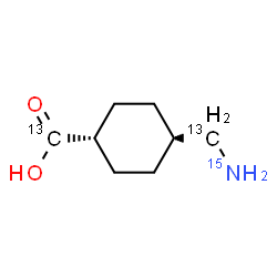 ChemSpider 2D Image | cis-4-[(~15~N)Amino(~13~C)methyl]cyclohexane(~13~C)carboxylic acid | C613C2H1515NO2