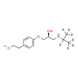 ChemSpider 2D Image | (2S)-1-[4-(2-Methoxyethyl)phenoxy]-3-[(~2~H_7_)-2-propanylamino]-2-propanol | C15H18D7NO3