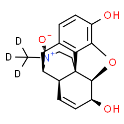 ChemSpider 2D Image | (1S,4R,5R,13R,14S,17R)-4-(~2~H_3_)Methyl-12-oxa-4-azapentacyclo[9.6.1.0~1,13~.0~5,17~.0~7,18~]octadeca-7(18),8,10,15-tetraene-10,14-diol 4-oxide | C17H16D3NO4
