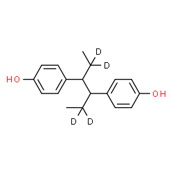 ChemSpider 2D Image | 4,4'-(2,2,5,5-~2~H_4_)-3,4-Hexanediyldiphenol | C18H18D4O2
