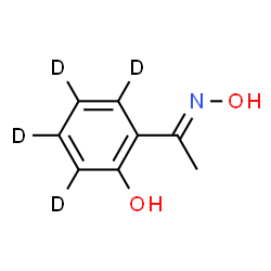 ChemSpider 2D Image | 2-[(1E)-N-Hydroxyethanimidoyl](~2~H_4_)phenol | C8H5D4NO2