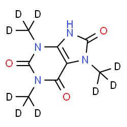 ChemSpider 2D Image | 1,3,7-Trimethyluric Acid-d9 | C8HD9N4O3