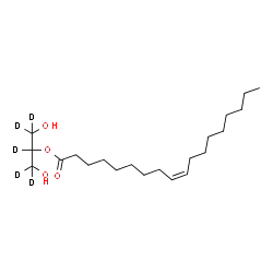 ChemSpider 2D Image | 1,3-Dihydroxy(~2~H_5_)-2-propanyl (9Z)-9-octadecenoate | C21H35D5O4