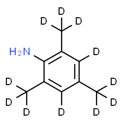 ChemSpider 2D Image | 2,4,6-Tris[(~2~H_3_)methyl](~2~H_2_)aniline | C9H2D11N