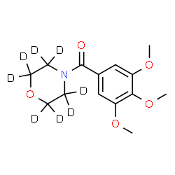 ChemSpider 2D Image | (~2~H_8_)-4-Morpholinyl(3,4,5-trimethoxyphenyl)methanone | C14H11D8NO5