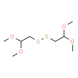 ChemSpider 2D Image | 2-[(2,2-Dimethoxyethyl)disulfanyl]-1,1-dimethoxyethane | C8H18O4S2