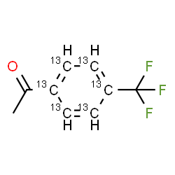 ChemSpider 2D Image | 1-[4-(Trifluoromethyl)(~13~C_6_)phenyl]ethanone | C313C6H7F3O