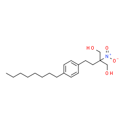 ChemSpider 2D Image | 2-Nitro-2-[2-(4-octylphenyl)ethyl]-1,3-propanediol | C19H31NO4