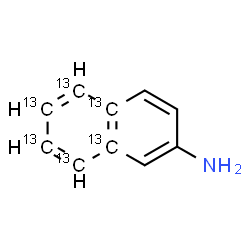ChemSpider 2D Image | 2-(4a,5,6,7,8,8a-~13~C_6_)Naphthalenamine | C413C6H9N