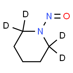 ChemSpider 2D Image | 1-Nitroso(2,2,6,6-~2~H_4_)piperidine | C5H6D4N2O