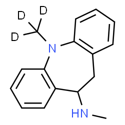 ChemSpider 2D Image | N-Methyl-5-(~2~H_3_)methyl-10,11-dihydro-5H-dibenzo[b,f]azepin-10-amine | C16H15D3N2