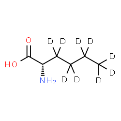 ChemSpider 2D Image | L-(3,3,4,4,5,5,6,6,6-~2~H_9_)Norleucine | C6H4D9NO2