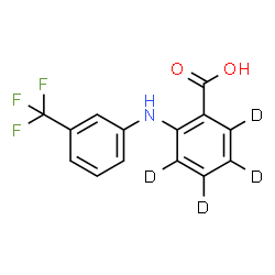 ChemSpider 2D Image | 2-{[3-(Trifluoromethyl)phenyl]amino}(~2~H_4_)benzoic acid | C14H6D4F3NO2