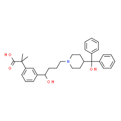ChemSpider 2D Image | Fexofenadine Related Compound B | C32H39NO4