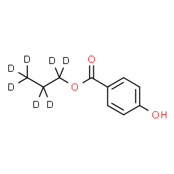 ChemSpider 2D Image | (~2~H_7_)Propyl 4-hydroxybenzoate | C10H5D7O3