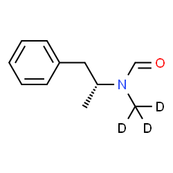 ChemSpider 2D Image | N-(~2~H_3_)Methyl-N-[(2R)-1-phenyl-2-propanyl]formamide | C11H12D3NO