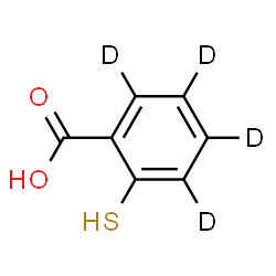 ChemSpider 2D Image | 2-Sulfanyl(~2~H_4_)benzoic acid | C7H2D4O2S