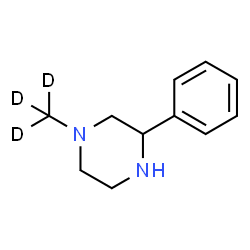 ChemSpider 2D Image | 1-(~2~H_3_)Methyl-3-phenylpiperazine | C11H13D3N2
