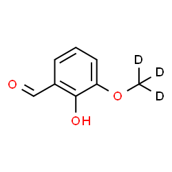 ChemSpider 2D Image | 2-Hydroxy-3-[(~2~H_3_)methyloxy]benzaldehyde | C8H5D3O3