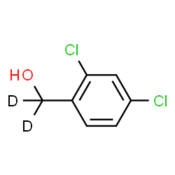 ChemSpider 2D Image | (2,4-Dichlorophenyl)(~2~H_2_)methanol | C7H4D2Cl2O