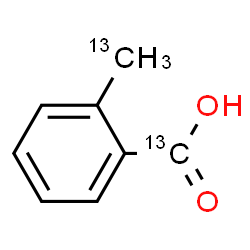 ChemSpider 2D Image | 2-(~13~C)Methyl(carboxy-~13~C)benzoic acid | C613C2H8O2
