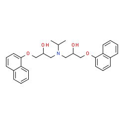 ChemSpider 2D Image | 3,3'-(Isopropylimino)bis[1-(1-naphthyloxy)-2-propanol] | C29H33NO4