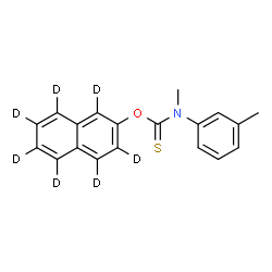 ChemSpider 2D Image | Tolnaftate-d7 | C19H10D7NOS