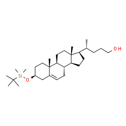 ChemSpider 2D Image | (3beta)-3-{[Dimethyl(2-methyl-2-propanyl)silyl]oxy}chol-5-en-24-ol | C30H54O2Si