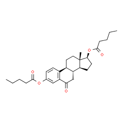 ChemSpider 2D Image | (17beta)-6-Oxoestra-1,3,5(10)-triene-3,17-diyl dipentanoate | C28H38O5