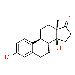 ChemSpider 2D Image | (14beta)-3,14-Dihydroxyestra-1(10),2,4-trien-17-one | C18H22O3