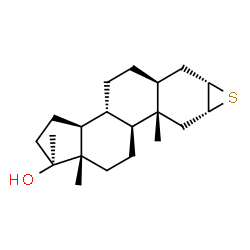 ChemSpider 2D Image | 2,3-Thioepoxy Madol | C20H32OS