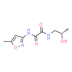 ChemSpider 2D Image | N-[(2S)-2-Hydroxypropyl]-N'-(5-methyl-1,2-oxazol-3-yl)ethanediamide | C9H13N3O4