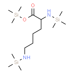 ChemSpider 2D Image | Trimethylsilyl N~2~,N~6~-bis(trimethylsilyl)lysinate | C15H38N2O2Si3