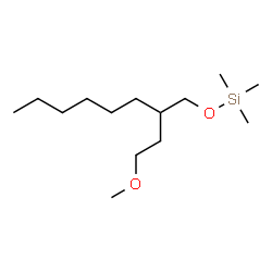ChemSpider 2D Image | 1-Methoxy-3-(trimethylsilyloxymethyl)nonane | C14H32O2Si