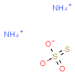 ChemSpider 2D Image | Ammonium thiosulfate | H8N2O3S2