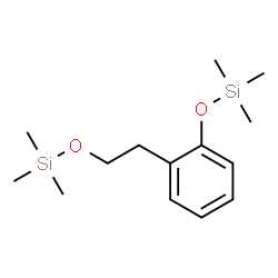 ChemSpider 2D Image | 2-(O-Trimethylsilyloxyphenyl)-1-trimethylsilyloxyethane | C14H26O2Si2