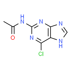 ChemSpider 2D Image | 2-Acetamido-6-chloropurine | C7H6ClN5O