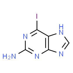 ChemSpider 2D Image | 2-Amino-6-iodopurine | C5H4IN5
