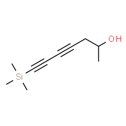 ChemSpider 2D Image | 1,3-Heptadiyn-6-ol, 1-trimethylsilyl- | C10H16OSi