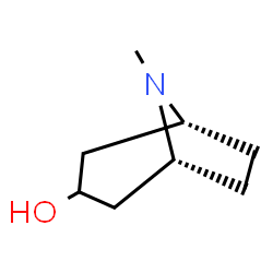 ChemSpider 2D Image | (1R,5R)-8-Methyl-8-azabicyclo[3.2.1]octan-3-ol | C8H15NO