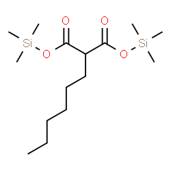ChemSpider 2D Image | Bis(trimethylsilyl) hexylmalonate | C15H32O4Si2