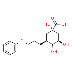 ChemSpider 2D Image | 1,3,4-TRIHYDROXY-5-(3-PHENOXYPROPYL)-CYCLOHEXANE-1-CARBOXYLIC A CID | C16H22O6