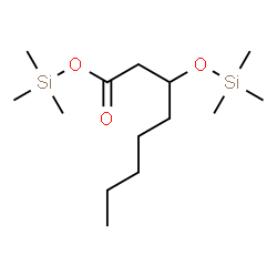 ChemSpider 2D Image | Trimethylsilyl 3-[(trimethylsilyl)oxy]octanoate  | C14H32O3Si2