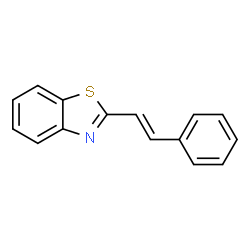 ChemSpider 2D Image | 2-STYRYL-BENZOTHIAZOLE | C15H11NS