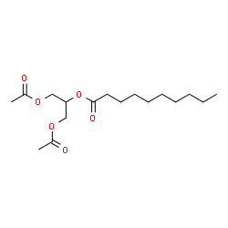 ChemSpider 2D Image | 1,3-Diacetoxy-2-propanyl decanoate | C17H30O6