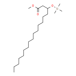 ChemSpider 2D Image | Methyl 3-[(trimethylsilyl)oxy]octadecanoate | C22H46O3Si