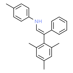 ChemSpider 2D Image | N-[(E)-2-Mesityl-2-phenylvinyl]-4-methylaniline | C24H25N