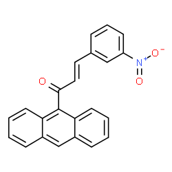 ChemSpider 2D Image | (2E)-1-(9-Anthryl)-3-(3-nitrophenyl)-2-propen-1-one | C23H15NO3