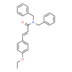 ChemSpider 2D Image | (2E)-N,N-Dibenzyl-3-(4-ethoxyphenyl)acrylamide | C25H25NO2