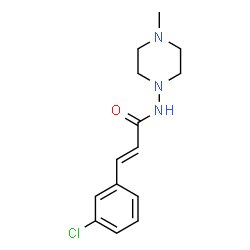 ChemSpider 2D Image | (2E)-3-(3-Chlorophenyl)-N-(4-methyl-1-piperazinyl)acrylamide | C14H18ClN3O